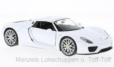 Welly WEL24055H-WHITE Porsche 918 Spyder weiß 