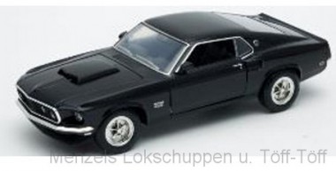 Welly WEL24067BLACK Ford Mustang Boss 429 schwarz 1969 