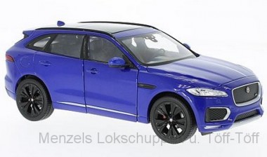 Welly WEL24070BLUE Jaguar F-Pace blau 