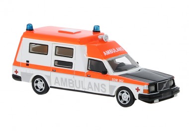 Speidel MCW BOS87718 Volvo 265 Ambulance Sweden, weiß/orange 