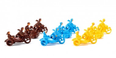 Wiking 001830 Zubehör: Motorräder/ Handwagenfahrer 