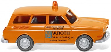 Wiking 004201 VW 1500 Variant W. Roth Notdienst 