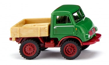 Wiking 036806 Unimog U401 Pritsche grün 