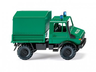 Wiking 037404 Unimog U1700 Pritsche/Plane Polizei 
