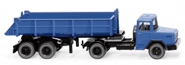 Wiking 067706 Magirus Deutz Hinterkipper-SZ blau 