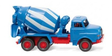 Wiking 068208 MAN Betonmischer (3a) blau/weiß 