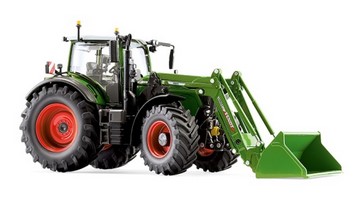Wiking 077869 Fendt 724 Vario mit Frontlader Cargo 6.1 