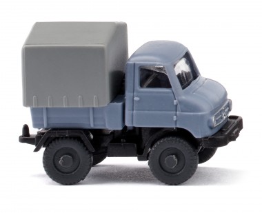 Wiking 097205 Unimog U411 Pritsche taubenblau 