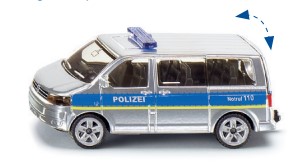 Siku 1350 VW T5 Bus Polizei silber/blau 
