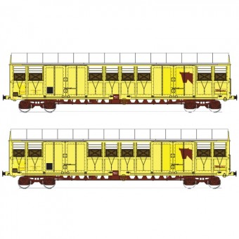Trains 160 16020 SNCF gedeckte Güterwagen-Set 2-tlg Ep.4 