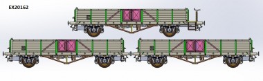 Exact-train 20162 DB off. Güterwagen Linz Set 3-tlg Ep.3 