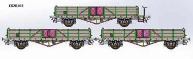 Exact-train 20163 DB off. Güterwagen Linz Set 3-tlg Ep.3 
