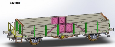 Exact-train 20168 DRG offener Güterwagen Ommr Linz Ep.2 