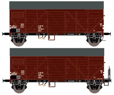 Exact-train 23643 DR gedeckter Guterwagen-Set 2-tlg. Ep.4 