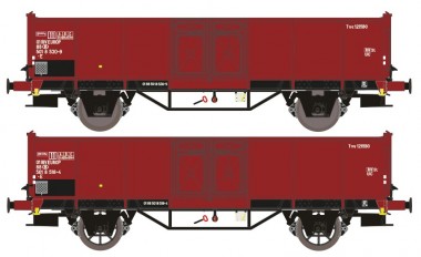 Exact-train 23982 SNCB offener Güterwagen-Set Ep.3c/4a 