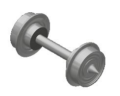 NME 950033 DC Tauschachsen für TWA Wagen 4 Stück 