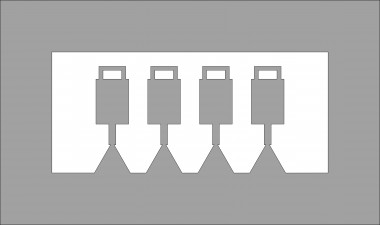 NME 950094 4 St. Zugschlusstafeln F 