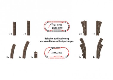Trix 62900 C Gleis Gleisergänzungsset 