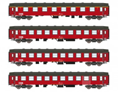 ASM 25101 DSB Personenwagen-Set 4-tlg Ep.4 