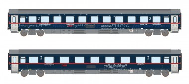 ASM 25900 2er Set Personenwagen Bmz ÖBB Nightjet, 