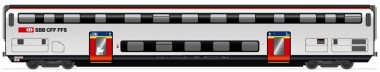 HAG 61041 SBB Doppelstockwagen 1.Kl Ep.6 