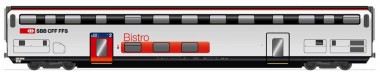 HAG 61132 SBB Doppelstockwagen Bistro Ep.6 AC 