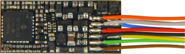 Zimo MX600 Flachdecoder 25 x 11 x 2 mm 9 Drähte 