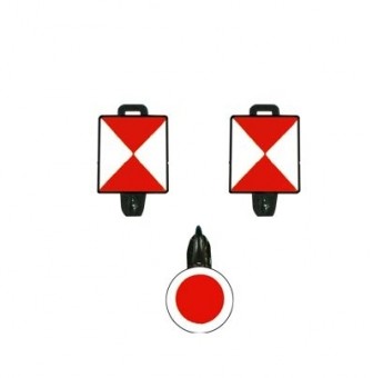 Brawa 2231 Zugschlusstafel-Set 3-tlg 