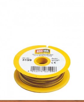 Brawa 32390 Doppellitze 0,14mm² 25m braun/gelb 