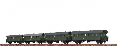 Brawa 46782 DB Personenwagen 2-achs Set 4tlg Ep.3 AC 