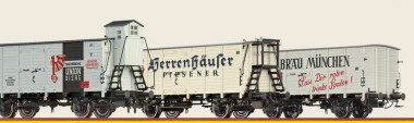 Brawa 50938 Güterwagen-Set Biermarken 3-tlg.  Ep.3 