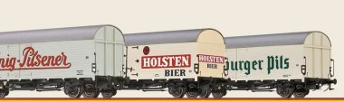 Brawa 50941 Güterwagen-Set 3-tlg. Biermarken Ep.3 AC 