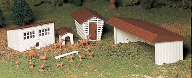 Bachmann USA 45604 Farm Outbuildings 