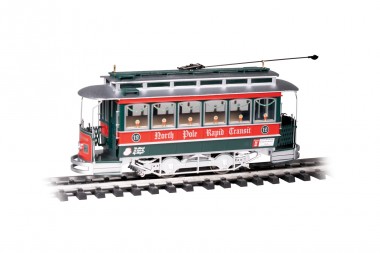 Bachmann USA 93943 Weihnachtsstraßenbahn – North Pole Rapi 