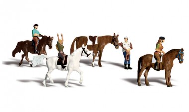 Woodland WA1889 HO Horseback Riders 