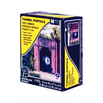 Woodland WC1154 Tunnelportal eingleisig, Holz 