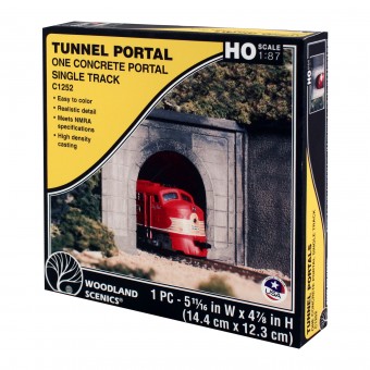 Woodland WC1252 Tunnelportal eingleisig, Beton 