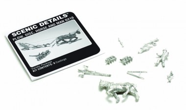 Woodland WD210 Pflug & Pferd mit Mann 