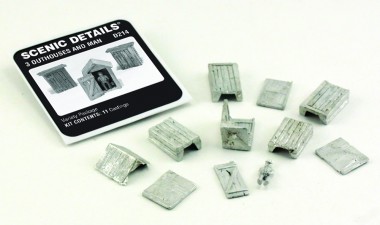 Woodland WD214 3 Hütten und Mann 