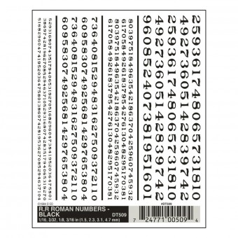 Woodland WDT509 Zahlen, schwarz 