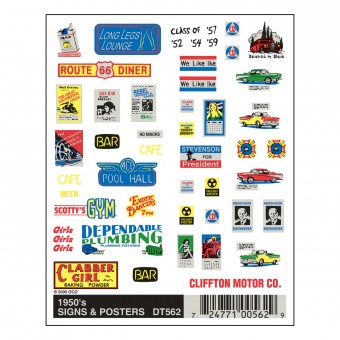 Woodland WDT562 1950er Zeichen & Poster 