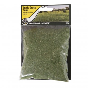 Woodland WFS622 7mm Static Grass Medium Green 