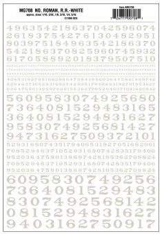 Woodland WMG708 Aufreibezahlen, weiß 