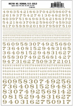 Woodland WMG709 Aufreibezahlen, gold 