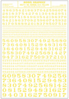 Woodland WMG711 Aufreibezahlen, gelb 