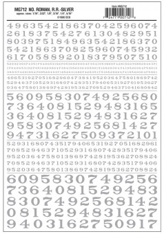 Woodland WMG712 Aufreibezahlen, silber 