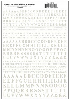 Woodland WMG719 Aufreibebuchstaben englisch, weiß 