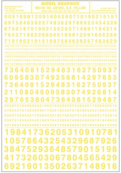 Woodland WMG730 Aufreibezahlen, gelb 