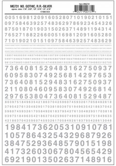 Woodland WMG731 Aufreibezahlen, silber 