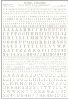 Woodland WMG752 Buchstaben, Schablonen & Blockschrift 